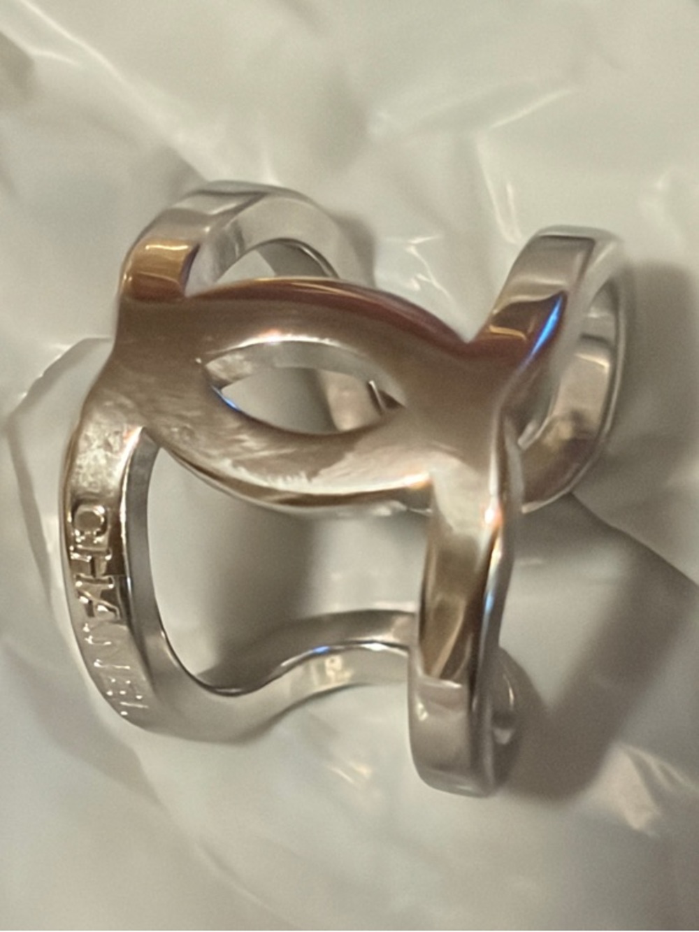 🔗 (SIZE 6.5) CC open metal cuff RING 💅 - Picture 11 of 16